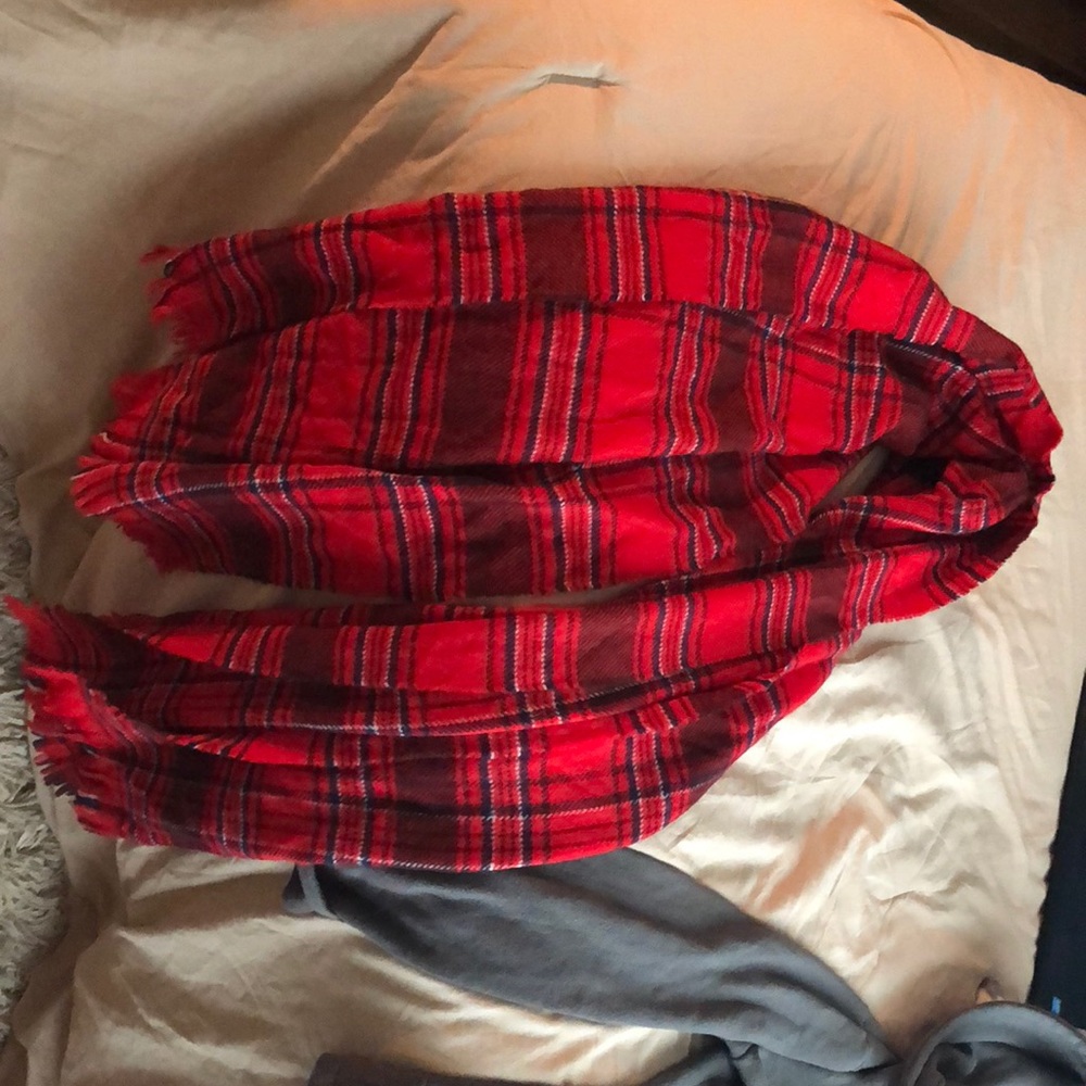 Red Plaid Scarf